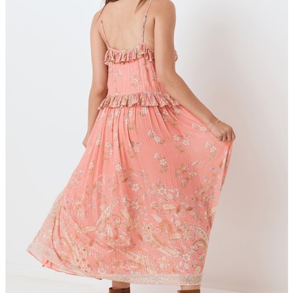 Spell Hendrix Strappy Maxi Dress Dusty Pink - Picture 4 of 10